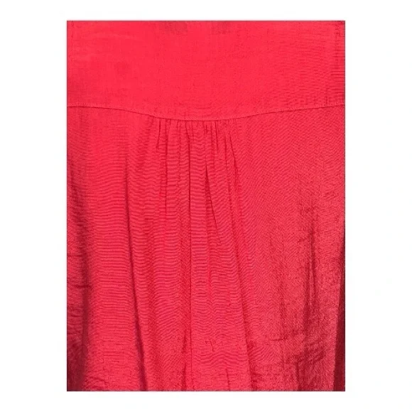 🆕 NWOT Cristina B women’s coral sleeveless high-low layered tunic top | size M - Picture 7 of 10